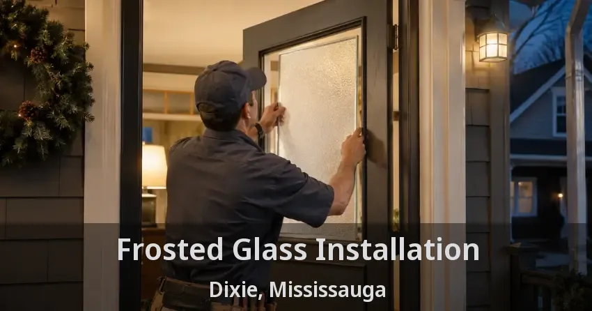 Frosted Glass Installation Dixie, Mississauga - ON