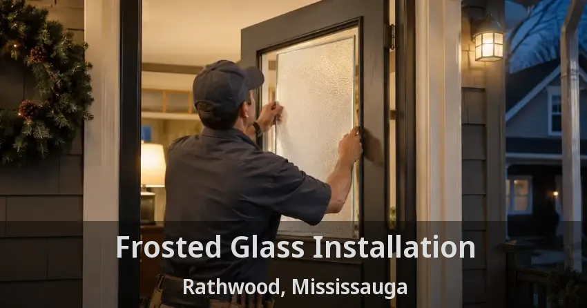 Frosted Glass Installation Rathwood, Mississauga - ON