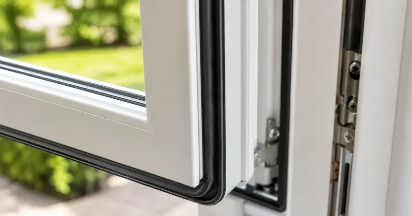 casement window cranked fully open in a Mississauga home
