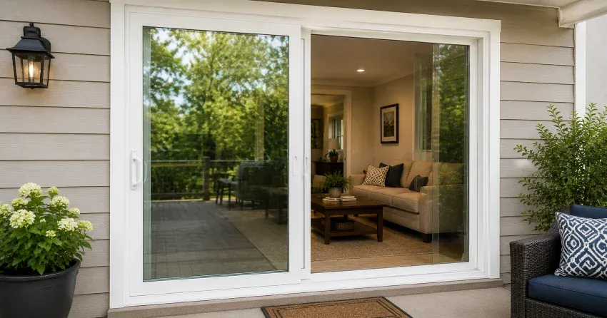 new patio door replacement installed in Lakeview, Mississauga home